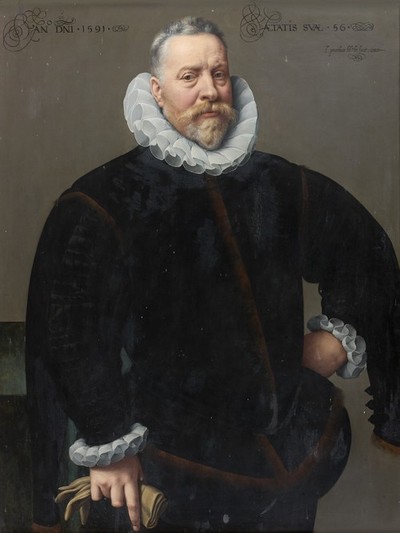 A Man, age 56 years,  1591,  by Frans Pourbus the Younger (1569-1622)  Goxe - Belaisch - hôtel des ventes dEnghien,  Enghien-les-Bains    2014  